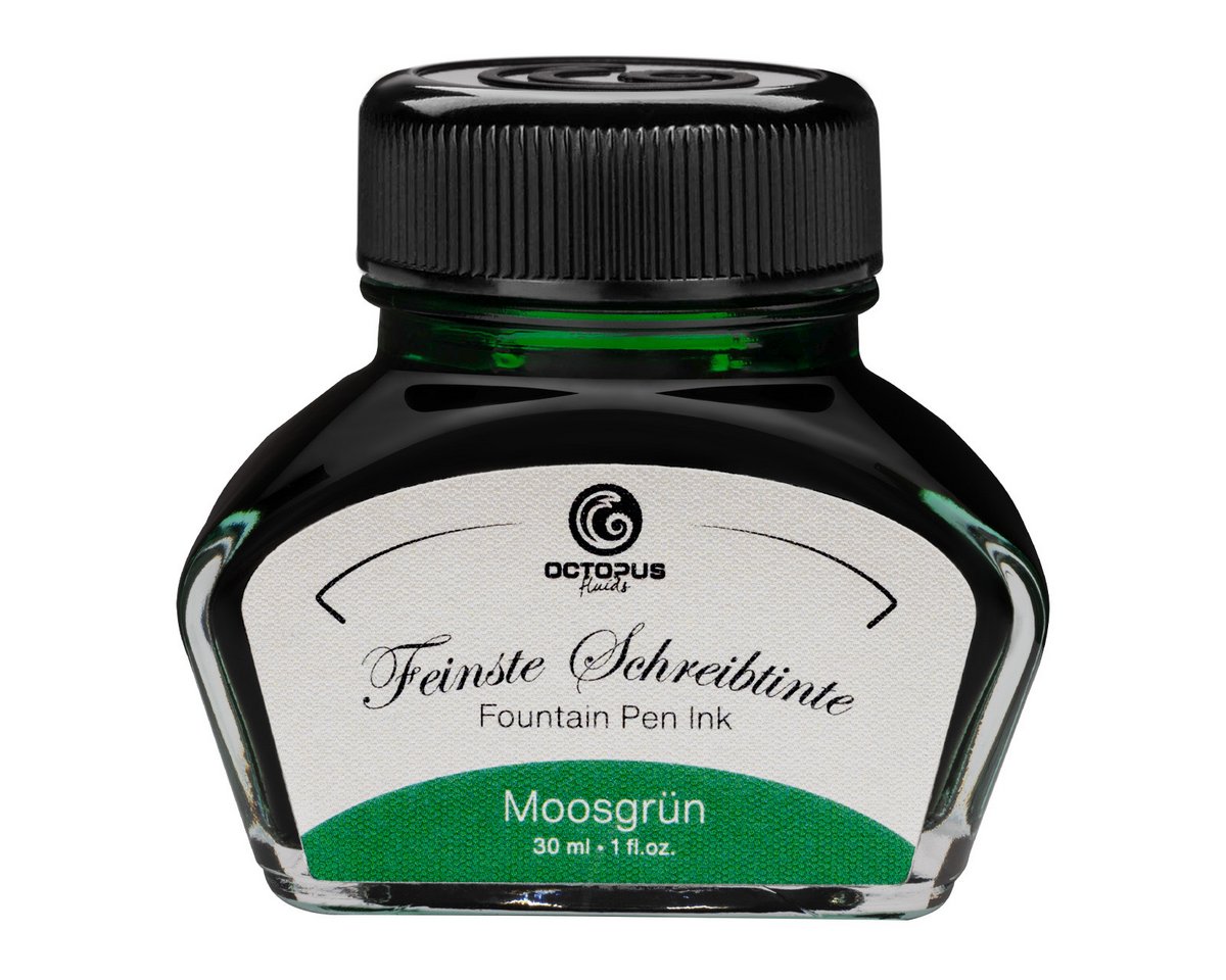 Schreibtinte im 30ml Glas, Moosgrün