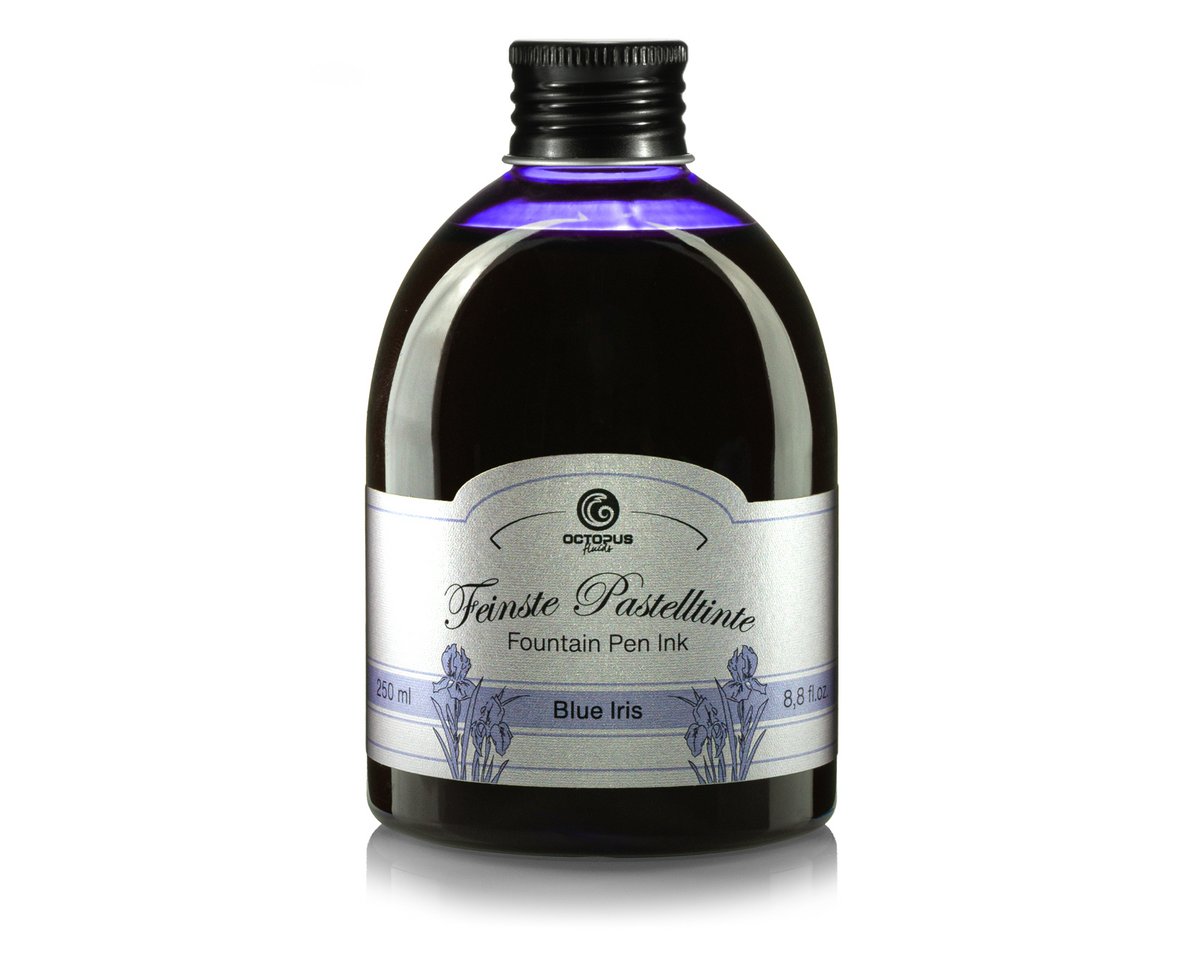 Schreibtinte in der 250ml Vorratsflasche, Blue Iris