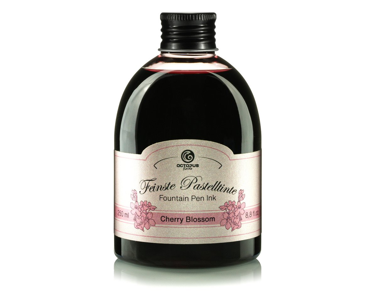 Schreibtinte in der 250ml Vorratsflasche, Cherry Blossom