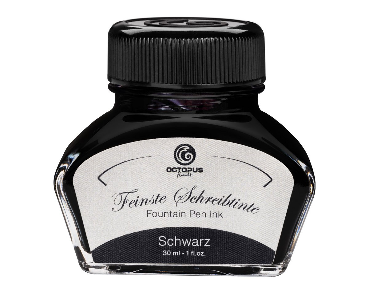 Schreibtinte im 30ml Glas, Schwarz
