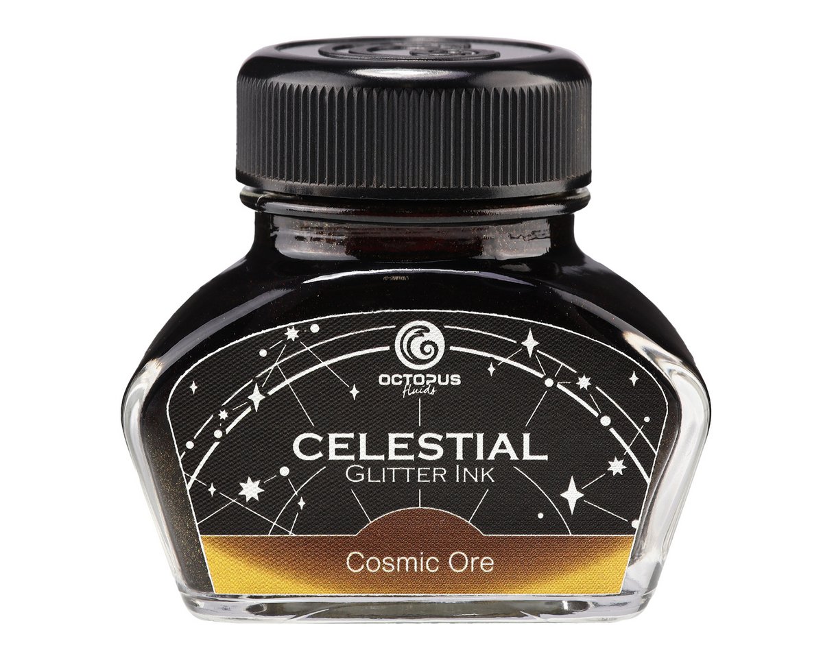 Celestial Glitter Ink Cosmic Ore, Braun mit Kupfer-Schimmer
