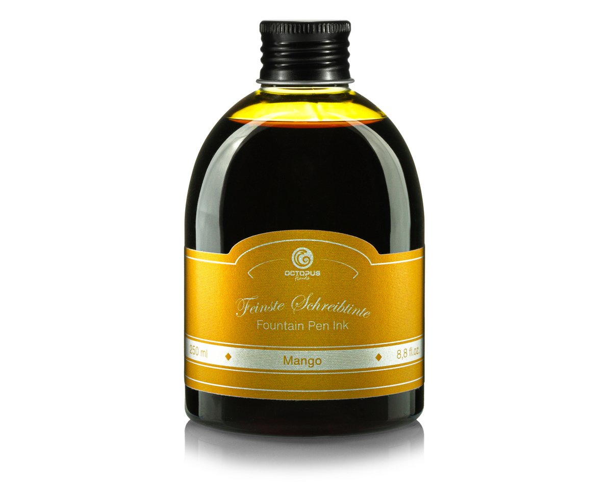 Füllhaltertinte in der 250ml Vorratsflasche, Mango