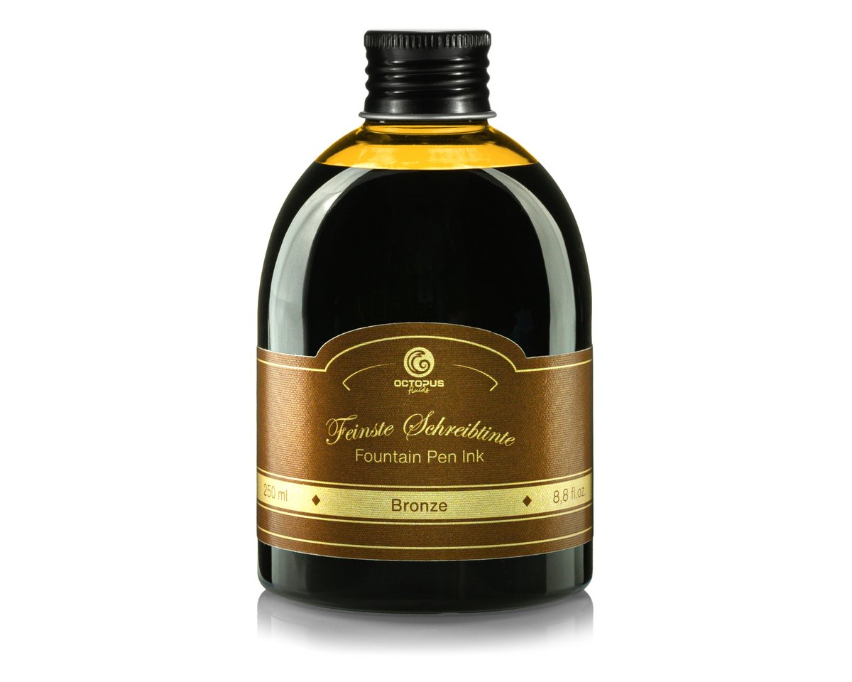 Füllhaltertinte in der 250ml Vorratsflasche, Bronze