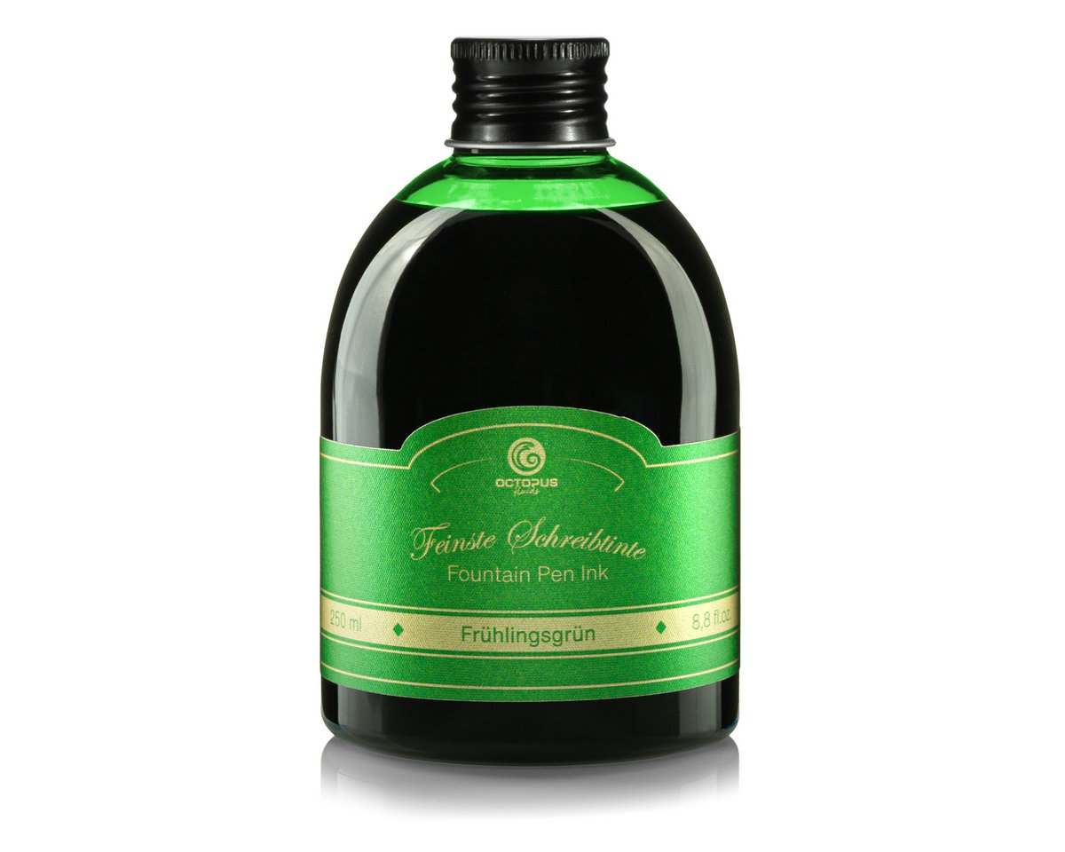 Füllhaltertinte in der 250ml Vorratsflasche, Frühlingsgrün