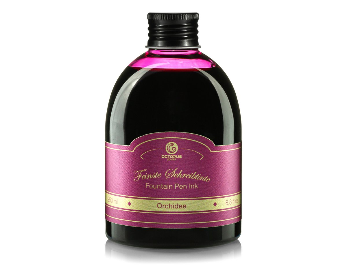 Füllhaltertinte in der 250ml Vorratsflasche, Orchidee