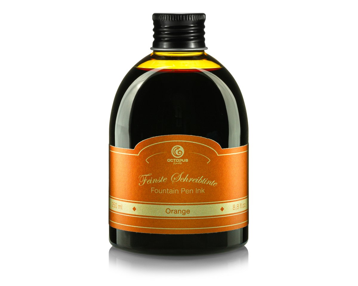 Füllhaltertinte in der 250ml Vorratsflasche, Orange