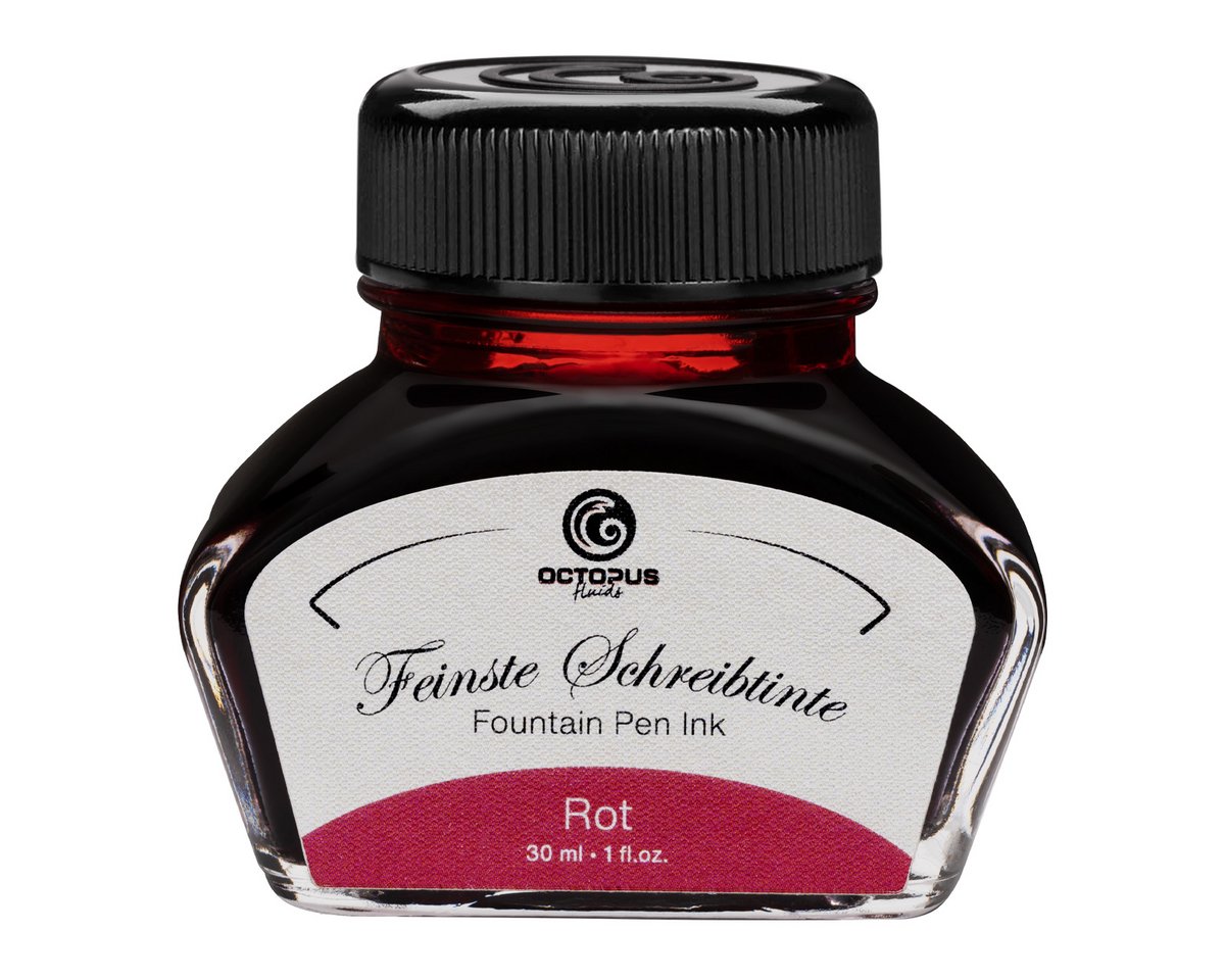 Schreibtinte im 30 ml Glas, Rot
