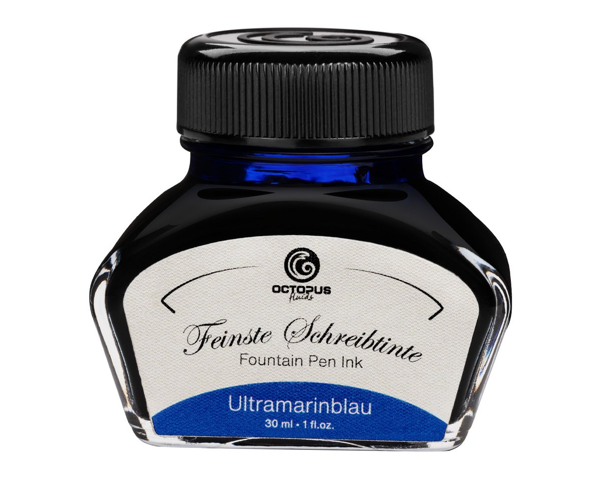Schreibtinte im 30 ml Glas, Ultramarinblau