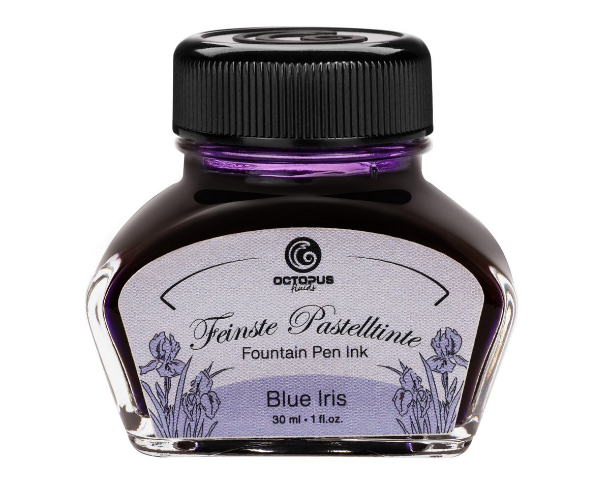 Füllhaltertinte im 30ml Glas, Blue Iris
