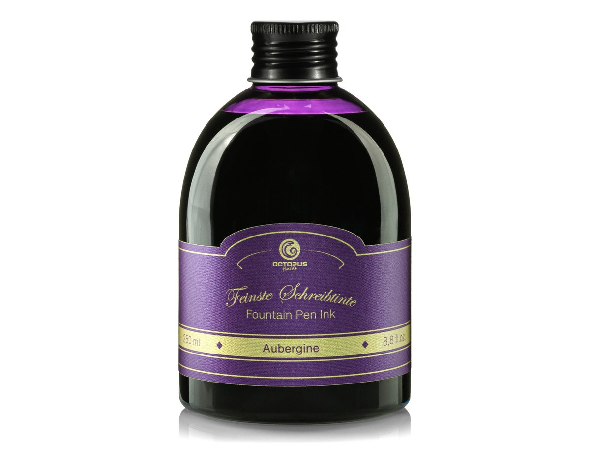 Füllhaltertinte in der 250ml Vorratsflasche, Aubergine