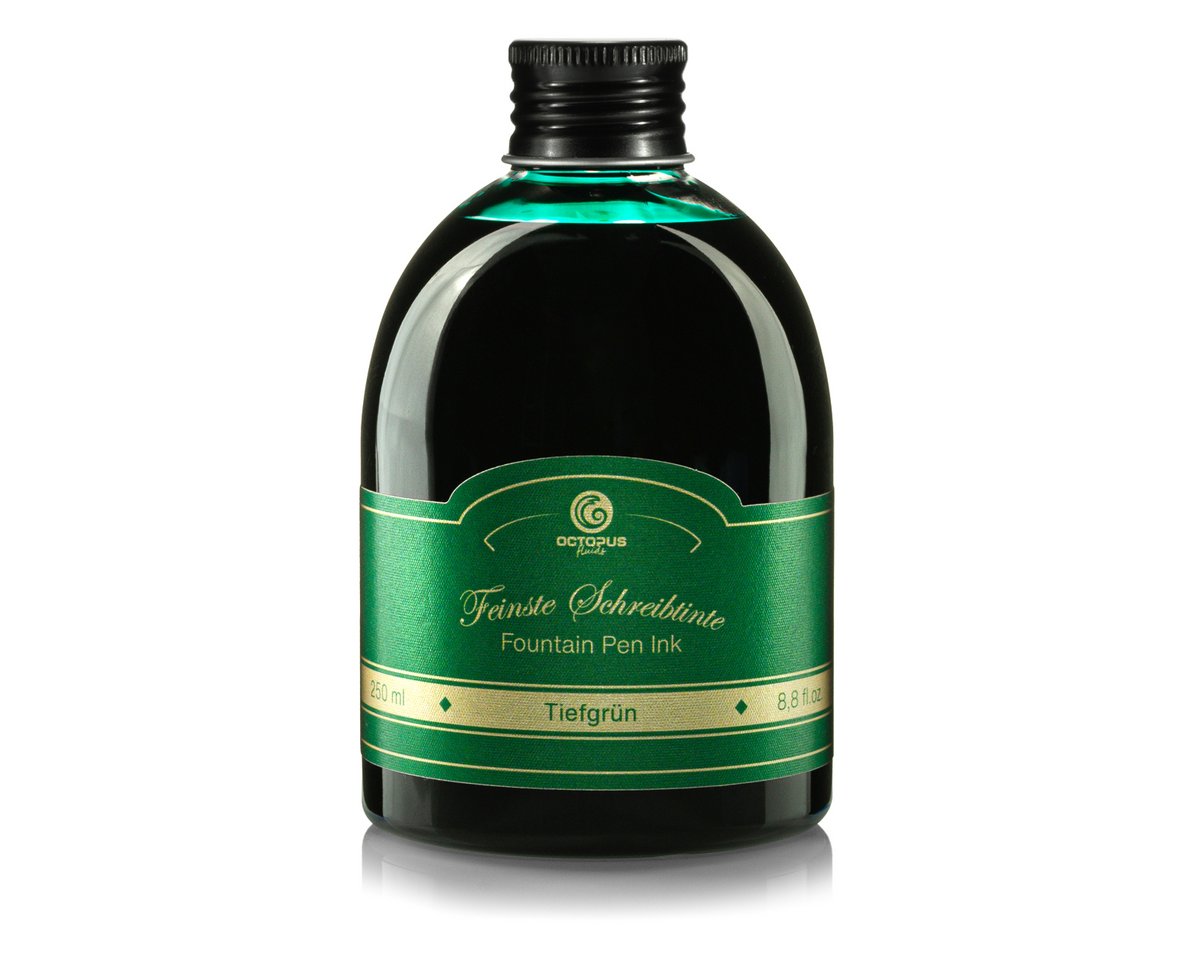 Füllhaltertinte in der 250ml Vorratsflasche, Tiefgrün