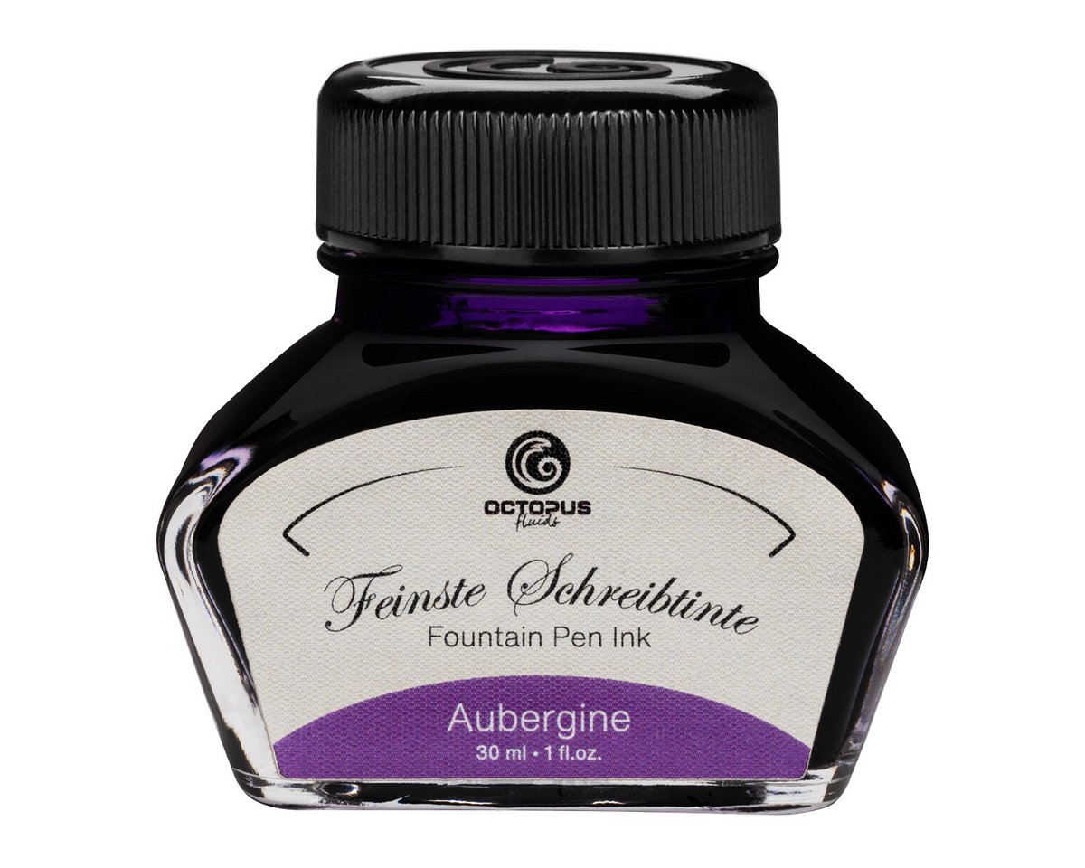 Schreibtinte im 30ml Glas, Aubergine