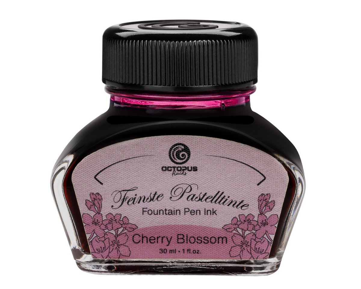 Füllhaltertinte im 30ml Glas, Cherry Blossom