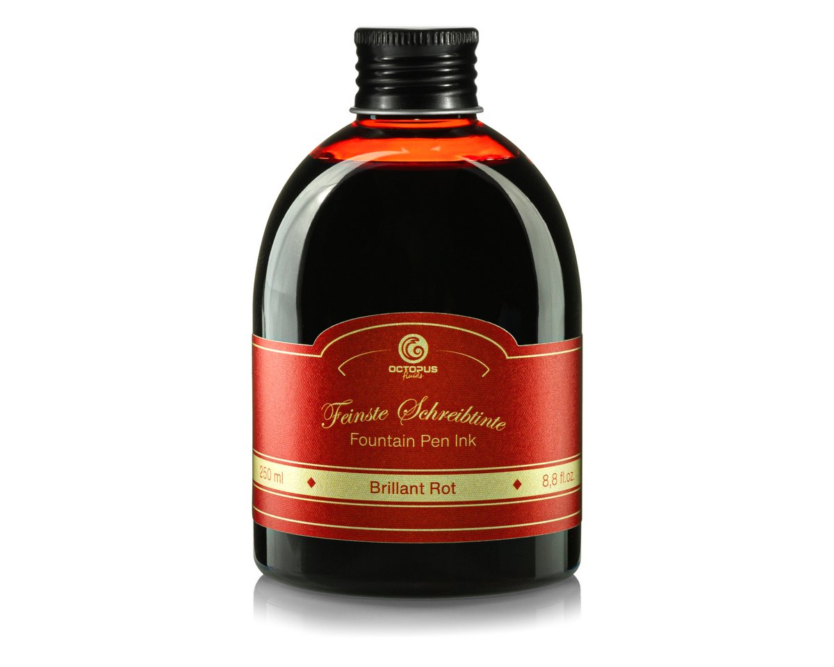 Füllhaltertinte in der 250ml Vorratsflasche, Brillant Rot